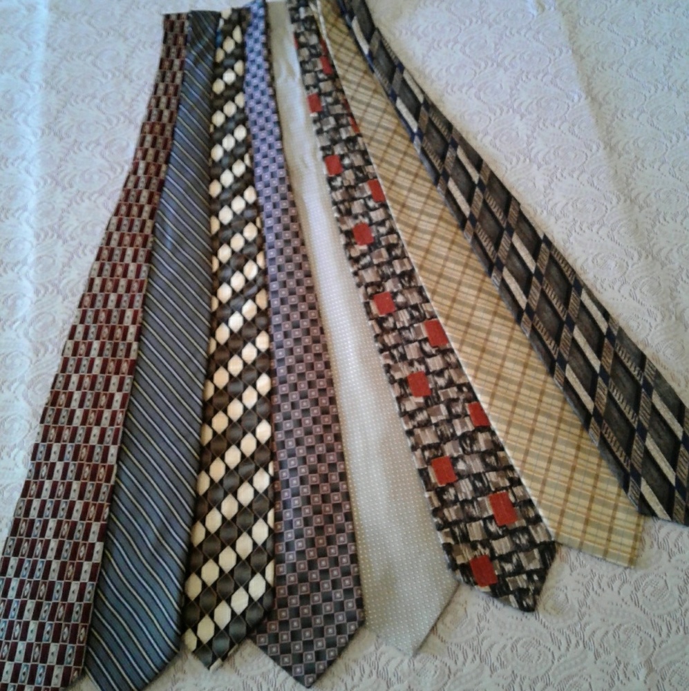 🌺 Lot of 8 Men's Ties in Excellent Condition